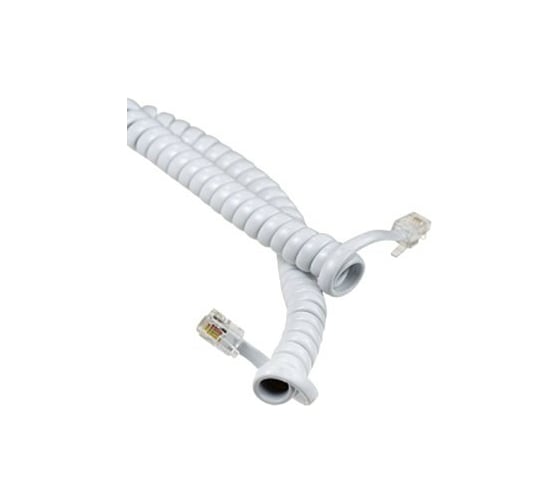 Изображение товара Телефонный витой трубочный кабель Pro Legend 4м, белый PL1214