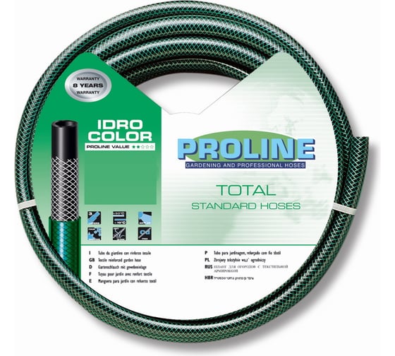 Изображение товара Армированный 3-х слойный шланг FITT IDRO L/W 5/8" 50м