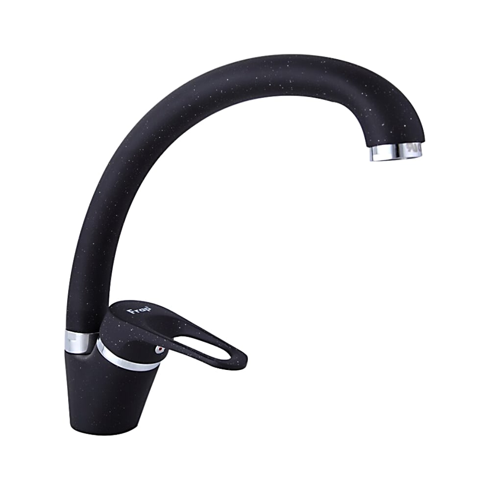 Изображение товара Современный черный однорычажный кухонный смеситель FRAP F4113-7