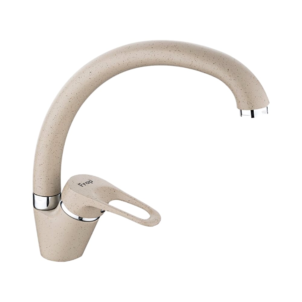 Изображение товара Смеситель кухонный FRAP F4113-9 однорычажный с поворотным изливом песочный