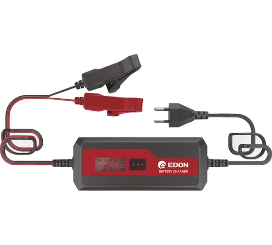 Изображение товара Устройство зарядное инверторное EDON CB-50A (60Вт; 6В/12В; 6В: 1.2-14Ач/0.8А; 12В: 1.2-120Ач/5А ) 40536