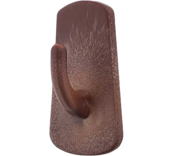 Изображение товара Самоклеющийся крючок Amig пластик коричневый 2 шт 208 MR