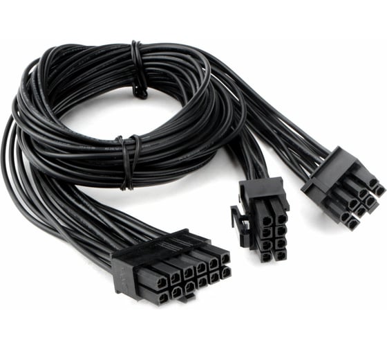 Изображение товара Кабель питания для видеокарт NVIDIA Cablexpert GPU 12-pin / 2 x 8-pin 6+2 CC-PSU-2812