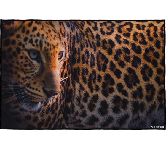 Изображение товара Влаговпитывающий коврик VORTEX Velur Леопард 60x90 см 24341