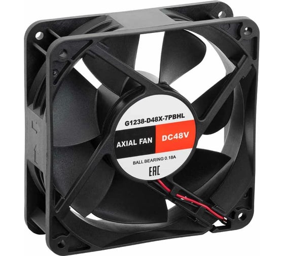Изображение товара Осевой вентилятор SILART 120x120x38, 48 VDC, подшипник качения G1238-D48X-7PBHL