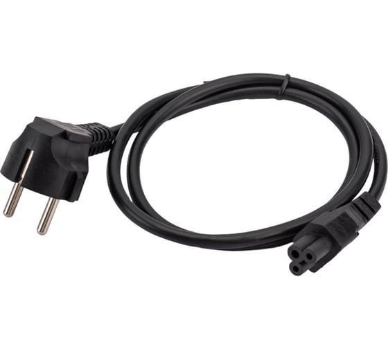 Изображение товара Кабель питания для ноутбуков Cablexpert 1м, Schuko- C5, 10А, пакет PC-186-ML12-1M