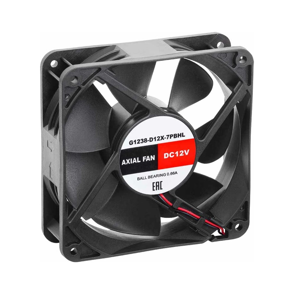 Изображение товара Осевой вентилятор SILART 120x120x38 мм 12 VDC промышленный встраиваемый