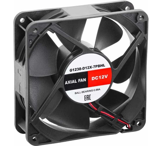 Изображение товара Осевой вентилятор SILART 120x120x38 мм, 12 VDC, подшипник качения G1238-D12X-7PBHL