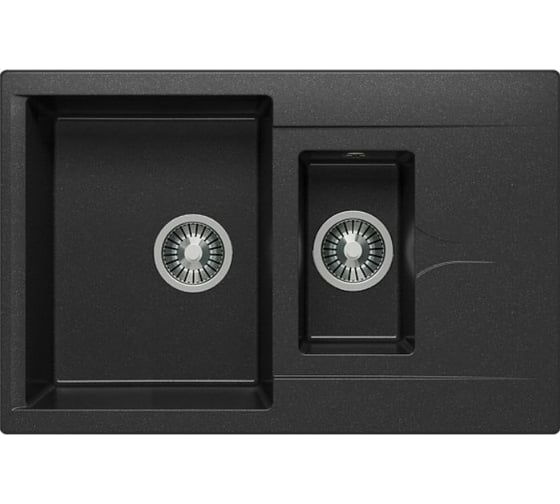 Изображение товара Кухонная мойка Polygran BRIG-770 (№16 Черный) 621404