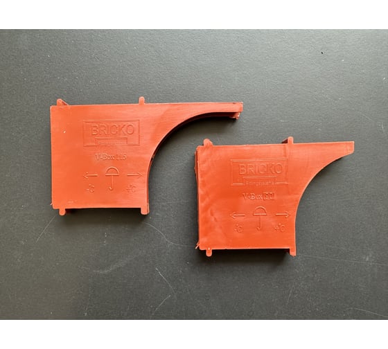 Изображение товара Вентиляционная коробочка Bricko V-Box 90, 60x10x90, кирпичный, ПВХ, 60 шт/ уп, 119741