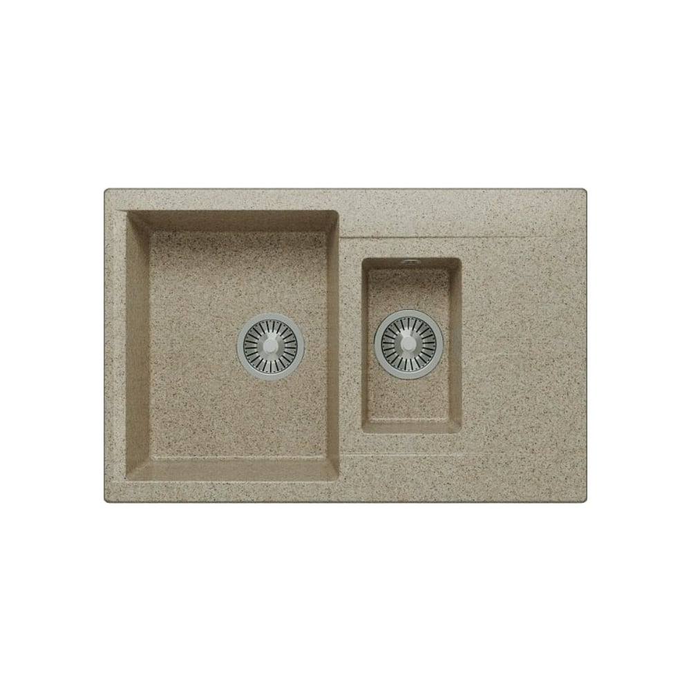 Изображение товара Кухонная мойка Polygran BRIG-770 двухчаша песочная