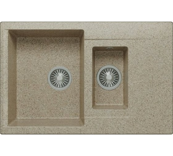 Изображение товара Кухонная мойка Polygran BRIG-770 (№302 Песочный) 621435