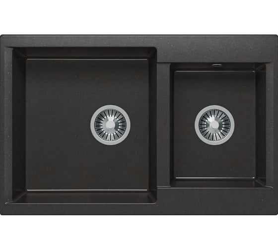Изображение товара Кухонная мойка Polygran BRIG-772 (№16 Черный) 621480