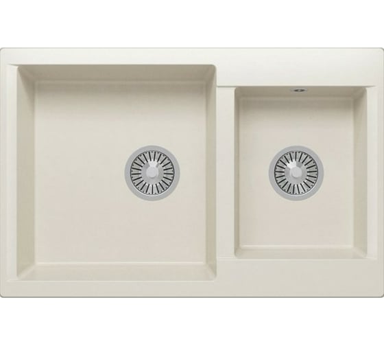 Изображение товара Кухонная мойка Polygran BRIG-772 (№36 Белый Хлопок) 473417