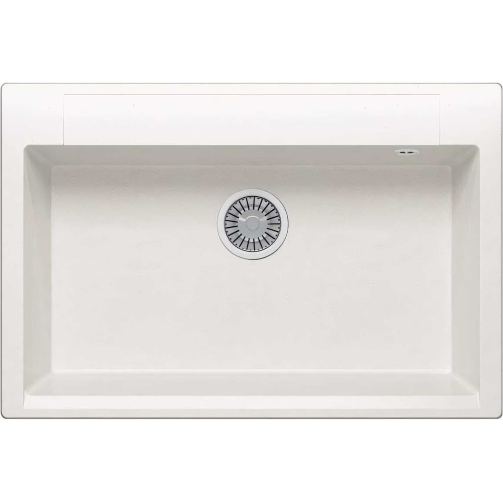 Изображение товара Кухонная мойка Polygran ARGO-760 белая из искусственного гранита врезная