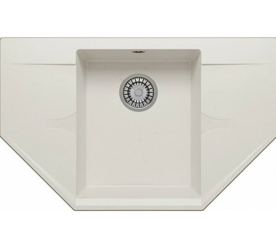 Изображение товара Кухонная мойка Polygran RIFF-800 (№36 Белый Хлопок) 679092