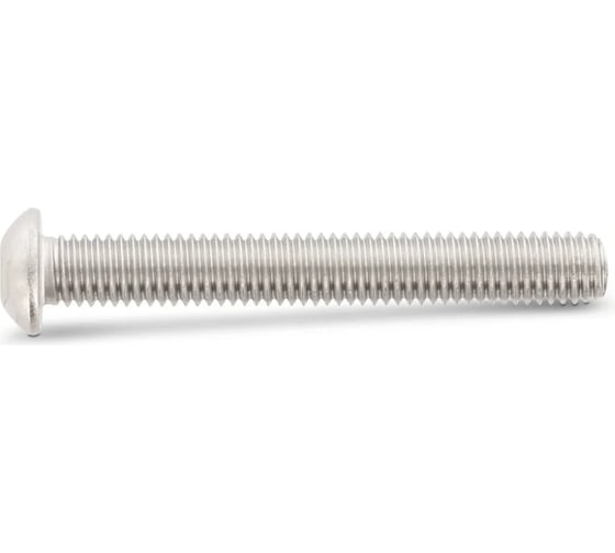 Изображение товара Винт 6х16 20 шт с полукруглой головкой с внутренним шестигранником для крепежного соединения ISO 7380 класс прочности 10.9 сталь оксидированное покрытие ARNO INDUSTRIES AB4000601614007