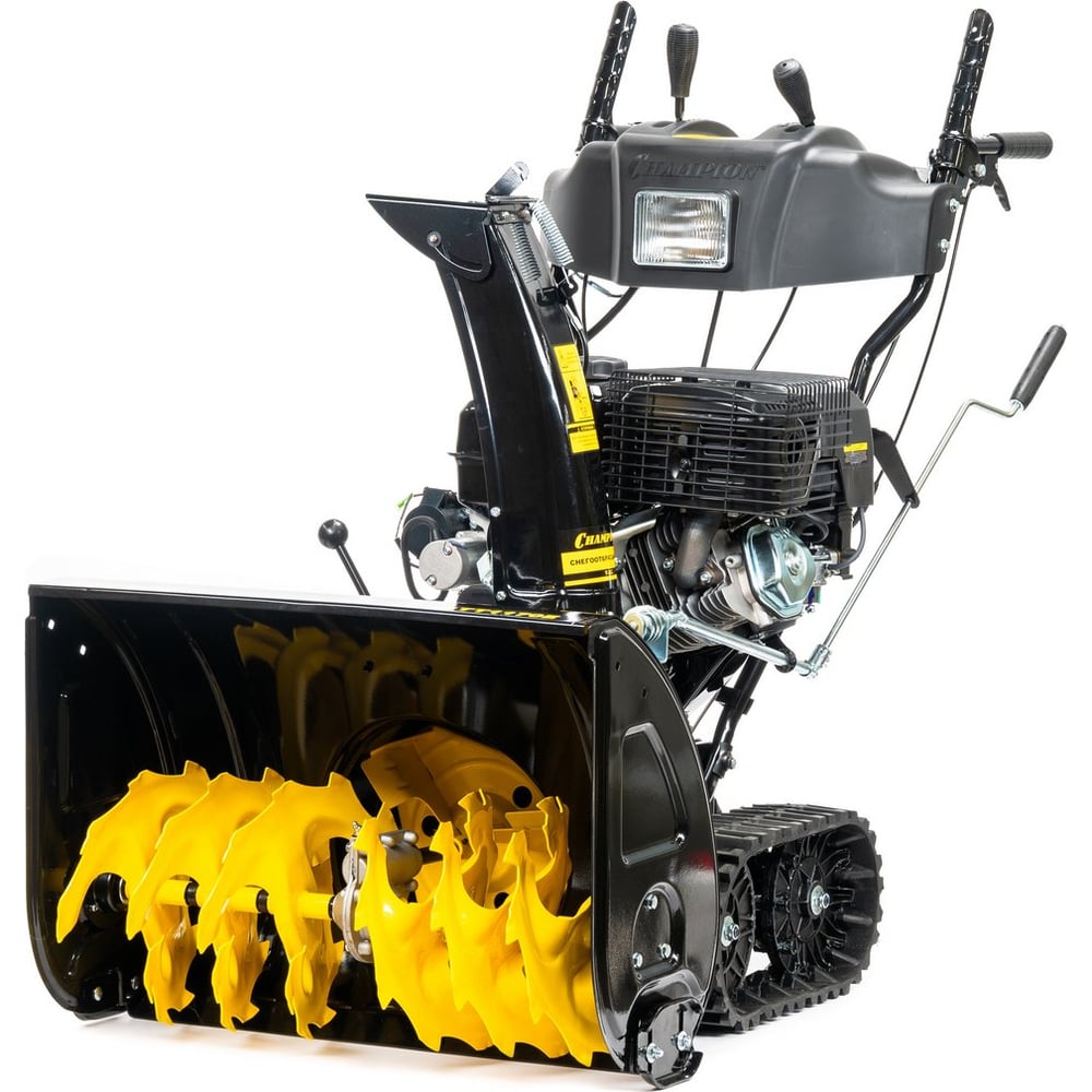 Изображение товара Мощная гусеничная снегоуборочная машина CHAMPION STT1170E с фара и подогревом ручек