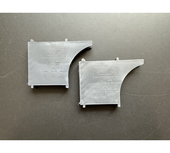 Изображение товара Вентиляционная коробочка Bricko V-Box 90, 60x10x90, светло-серая, ПВХ, 60 шт/ уп, 119738