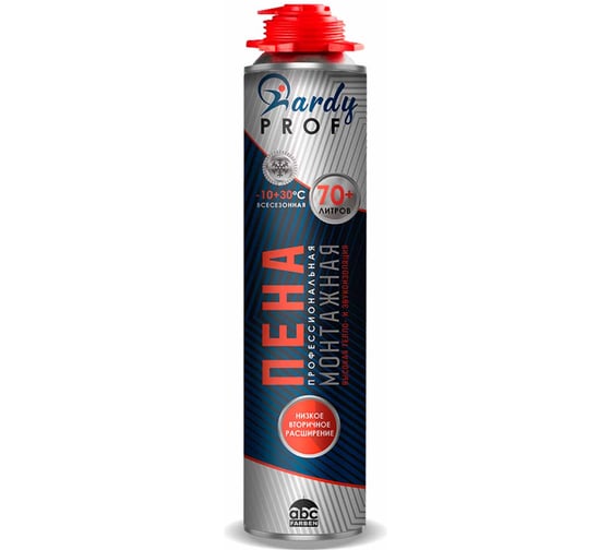 Изображение товара Пена монтажная профессиональная ABC FARBEN 70всесезонная, клапан надежной фиксац 4100021377