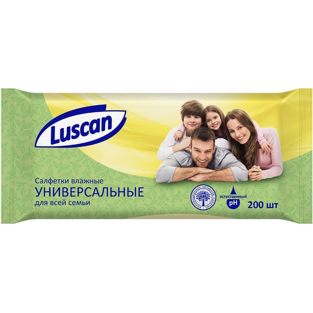 фото Универсальные влажные салфетки luscan