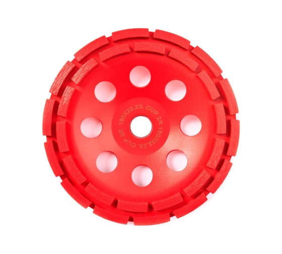 Изображение товара Чашка шлифовальная алмазная 2-х рядная 180 мм REDVERG 900451 6665368