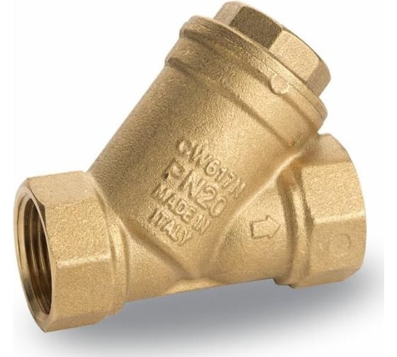 Изображение товара Сетчатый Y-фильтр RUB PARMA 3/4 DN20 PN20 ВР-ВР, 500 мкм, (S.128) 128E00