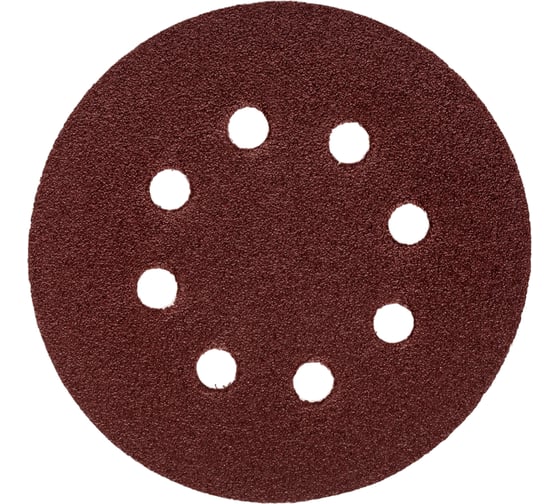 Изображение товара Лист шлифовальный (5 шт; 125 мм; 8 отверстий; Р80) REDVERG 920461 6624182