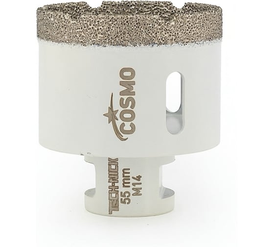 Изображение товара Сверло кольцевое TECH-NICK Cosmo+ (M14) 55/h-35мм | universal wet/dry / вакуумное спекание 179.600.5184