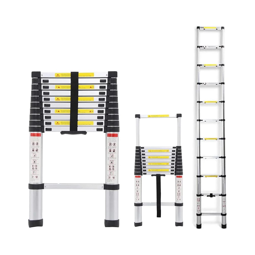 Изображение товара Пегас пневматическая телескопическая лестница 3.2 м 11 ступеней