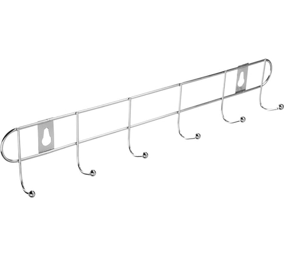 Изображение товара Настенная вешалка VETTA эконом металл, 6 крючков, 32,5x5х3,5 см 465-165