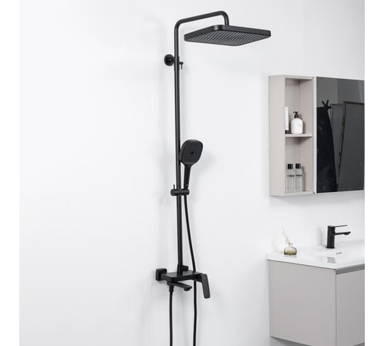 Изображение товара Душевая система GAPPO с поворотным изливом-переключателем, лейкой и верхним душем G2428-6