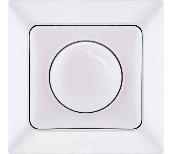 Изображение товара Диммер NE-AD 800W, 250В, 10А, Aras, Белый жемчуг, 93-126-10