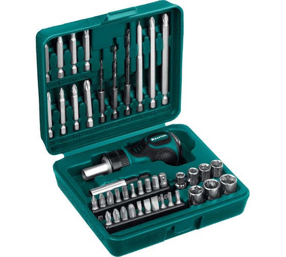 Изображение товара Реверсивная отвертка с насадками KRAFTOOL 25556-H43