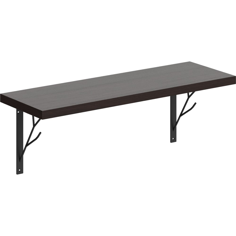 Изображение товара Полка SKYLAND SH2-TREE венге 630x220x222 мм навесная для дома и офиса