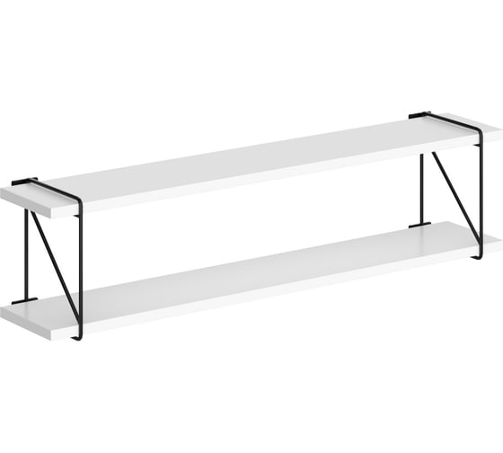Изображение товара Полка SKYLAND SH3-ROD с полкодержателями белый 860x166x214 COFFEE 00-07067481