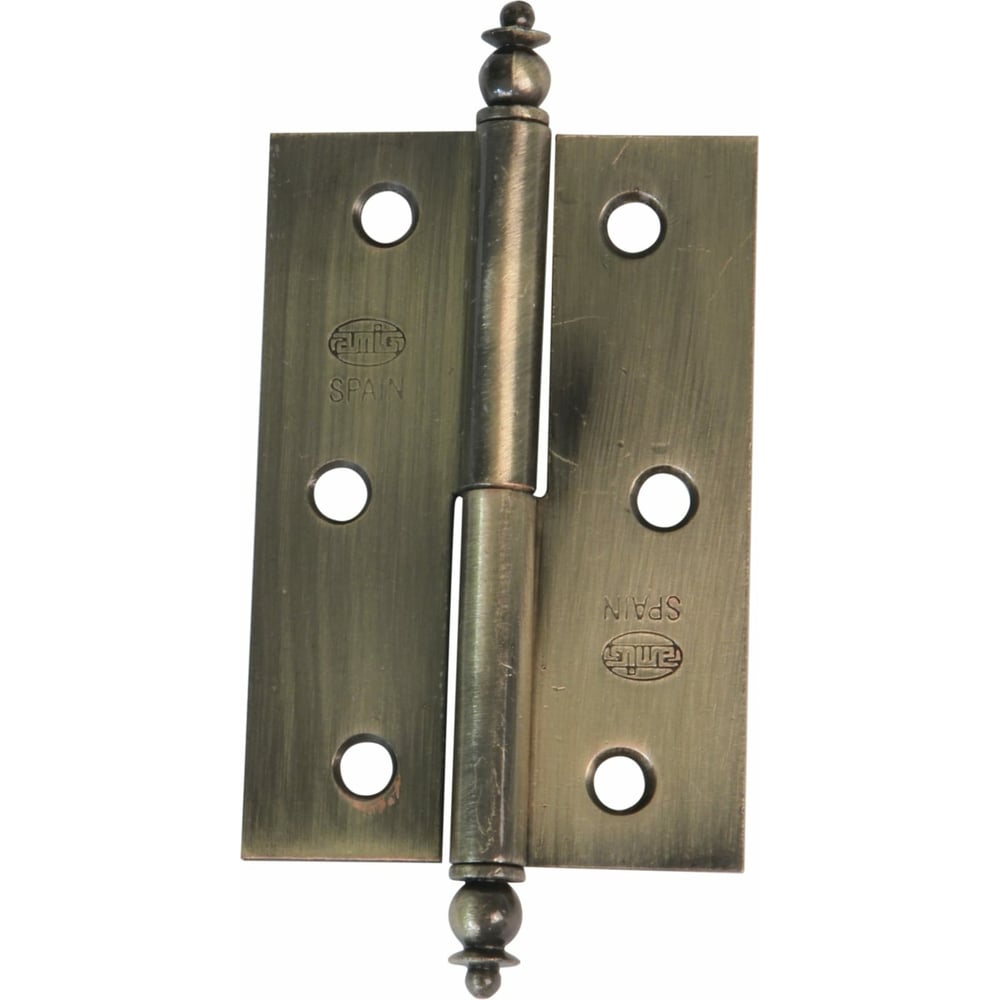 Изображение товара Дверная петля Amig с покрытием из латуни, левое открывание, гальваника