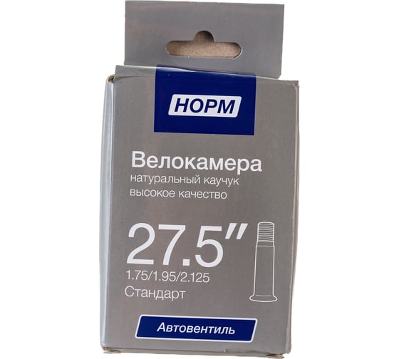 Изображение товара Велосипедная камера NORM Стандарт 27.5", 1.9/2.125 HP-275-19-2125