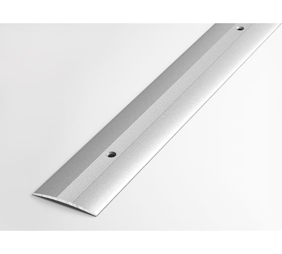Изображение товара Порог прямой алюминиевый ЛУКА (37 мм, 0,9 м, порошковое покрытие, Серебро) 00000002313