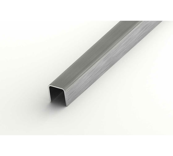 Изображение товара Профиль разделительный ЛУКА (10х10 мм, 2,7 м, нержавеющая сталь) УТ000042991