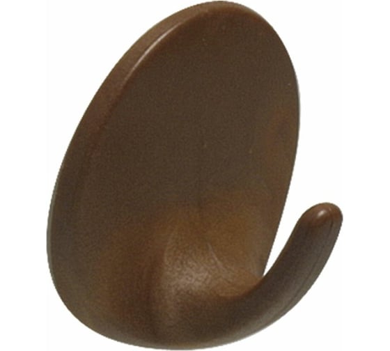 Изображение товара Самоклеющийся крючок Amig пластик, коричневый 2 шт. в дисп. 207 MR