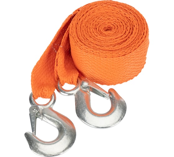 Изображение товара Буксировочный трос REXANT 2.5 т 5 м с двумя крюками в чехле 80-0226
