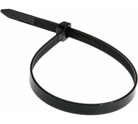Изображение товара Ленточный хомут с нейлоновым язычком BERNER черный, 380x7.8 369986