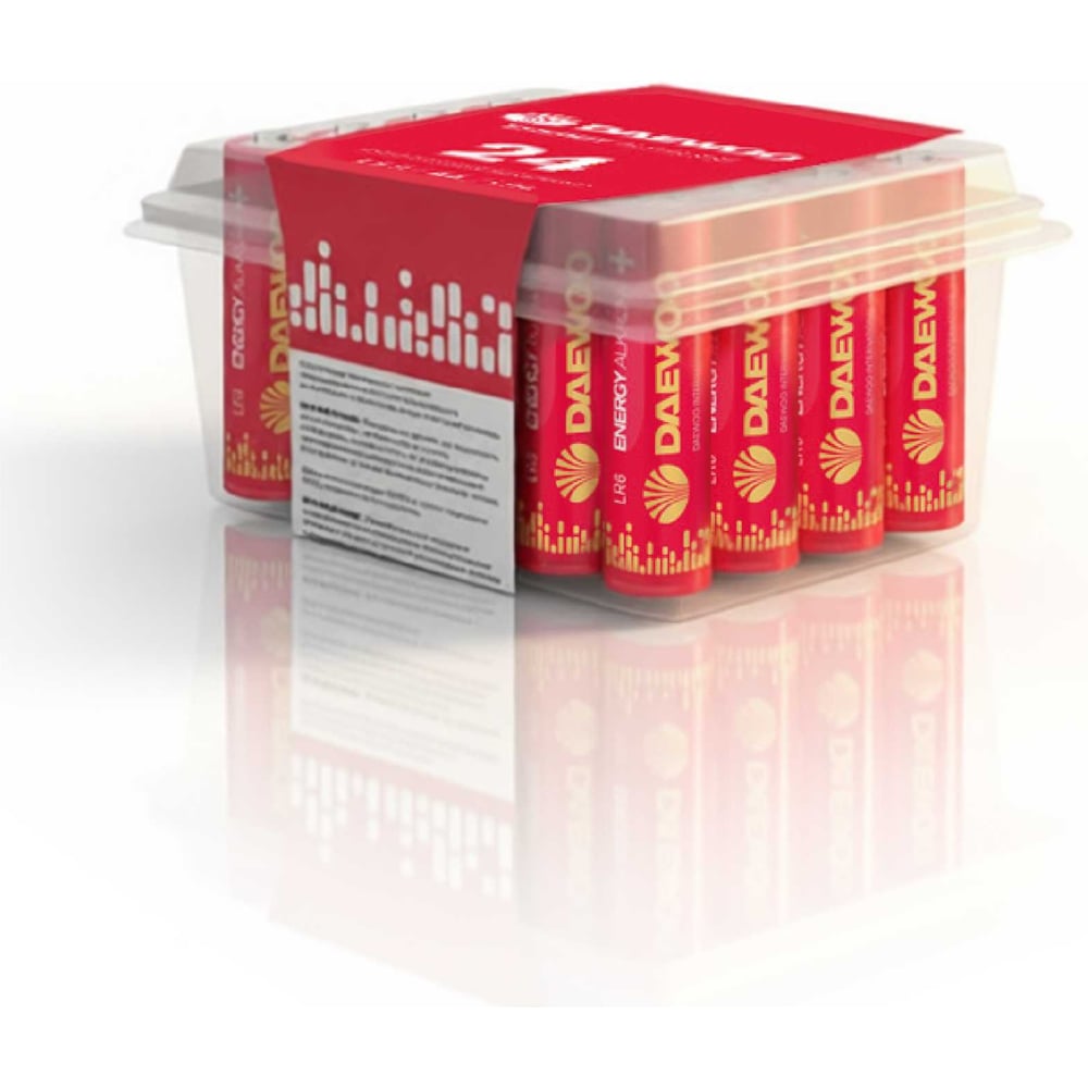 Изображение товара Батарейки DAEWOO AA/LR6 Energy Alkaline Pack 24 шт щелочные элементы питания