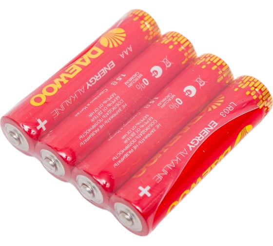 Изображение товара Батарейка Алкалиновый элемент питания DAEWOO AAA/LR03 1.5В Energy Alkaline Pack-96(уп.96шт) 5029934