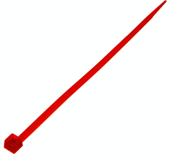 Изображение товара Стяжки SapiSelco красного цвета, 2.5x100 мм, полиамид 6.6, уп. 100 шт. SEL.10.202R