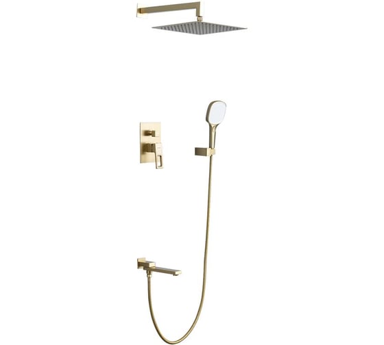 Изображение товара Душевая система GAPPO с поворотным изливом, лейкой и верхним душем G7117-3