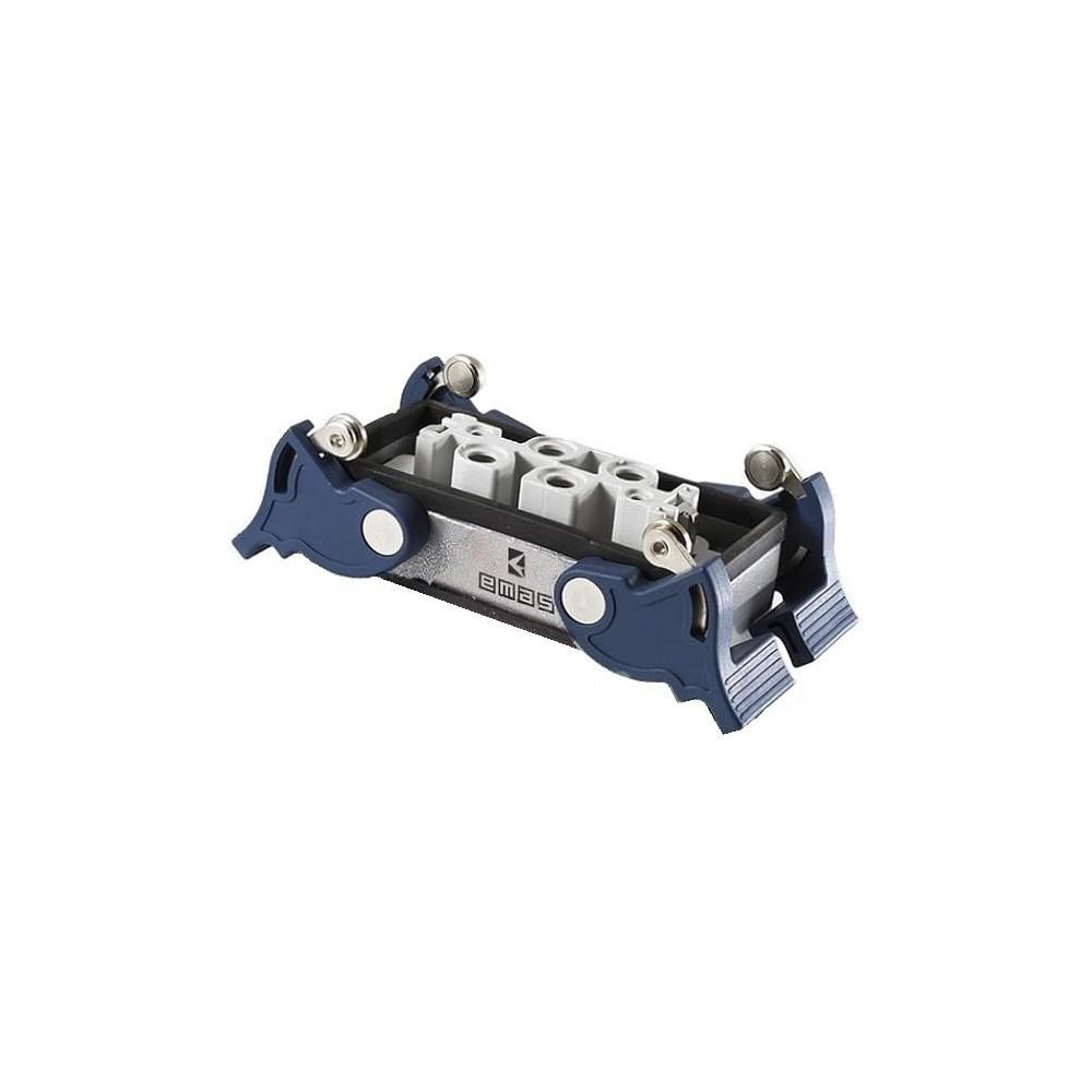 Изображение товара Кожух Emas с гнездом (монтаж на перегородке) металлический, 6 полюсов (4 x 80A + 2 x 16A), нижний ввод, IP65 EBM806PM44