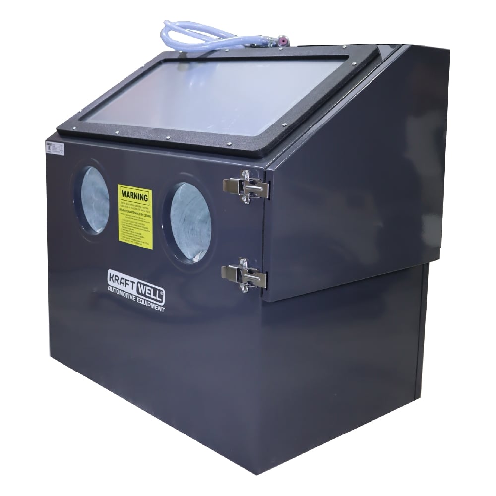 Изображение товара Пескоструйная камера KraftWell 110 л с боковой загрузкой