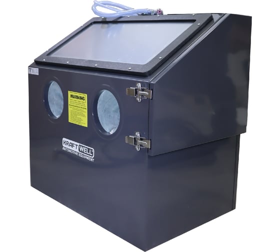 Изображение товара Пескоструйная настольная камера KraftWell боковая загрузка, 110 л KRW-SB110